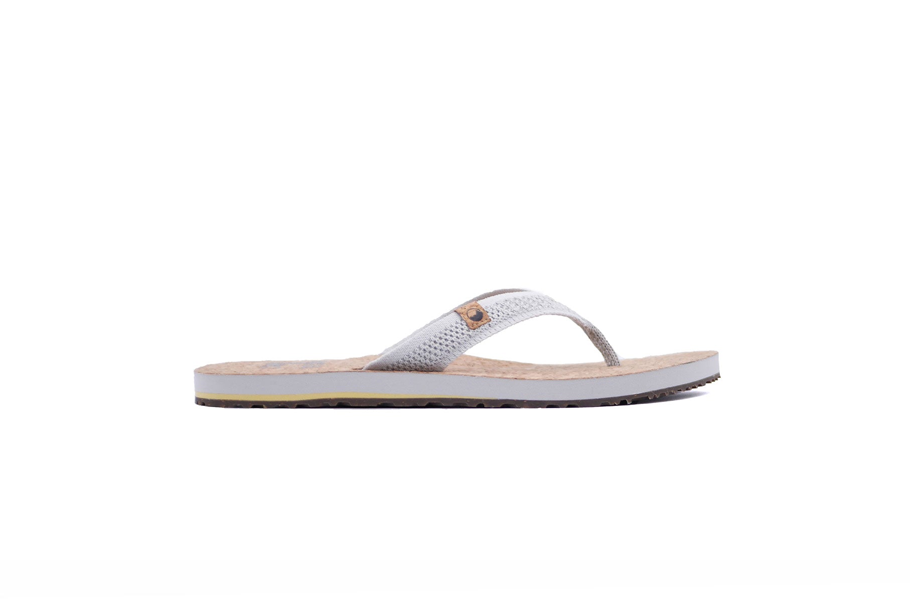 women's light grey sandals from right side