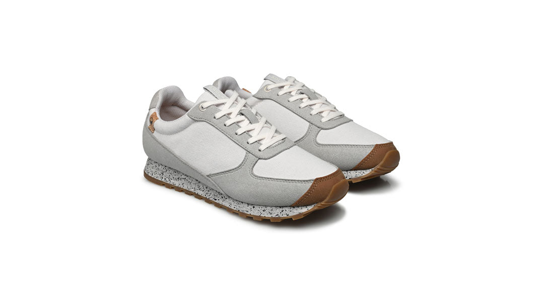 Women's shoes light grey color overview right side